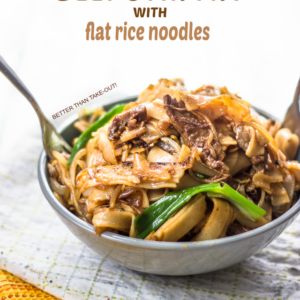 Beef Stir Fry with Flat Rice Noodles