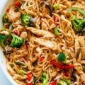 Chicken Stir Fry with Rice Noodles