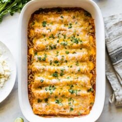 EASY CHICKEN ENCHILADAS