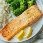 Easy Air Fryer Salmon with the Best Glaze
