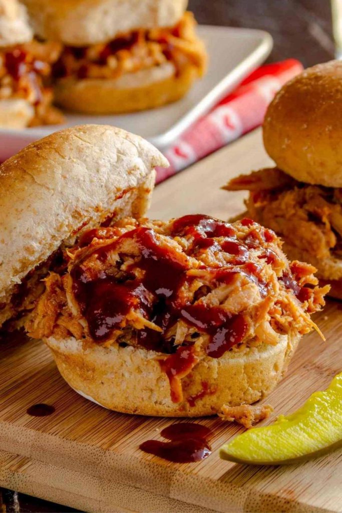 Easy BBQ Oven Pulled Chicken