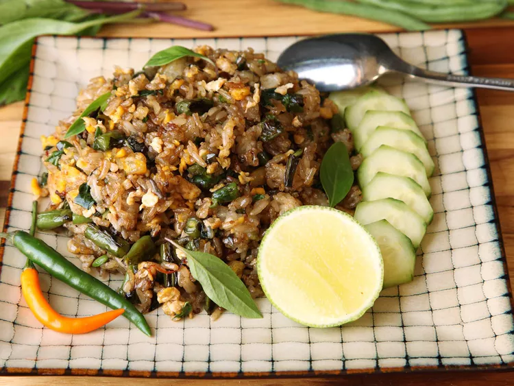 Fried Rice With Blistered Green Beans