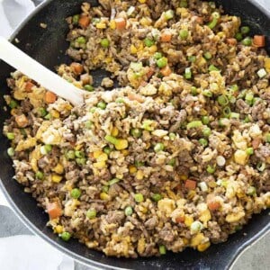 Ground Beef Fried Rice