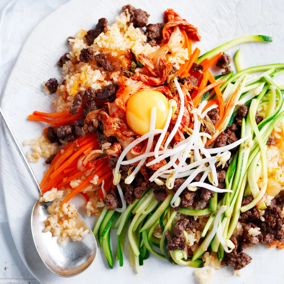 Rice-cooker bibimbap