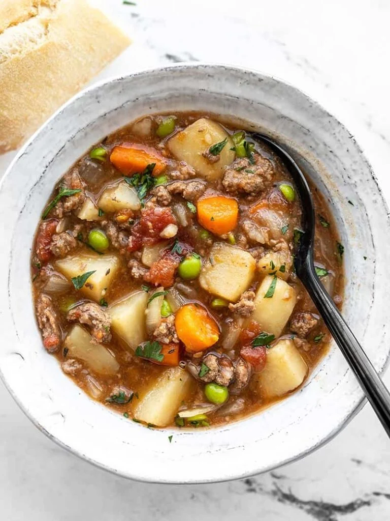 SLOW COOKER HAMBURGER STEW