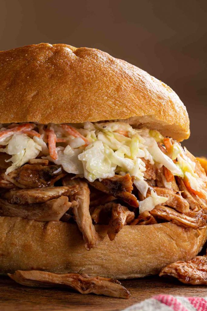 Shredded Barbecue Chicken Sandwiches