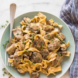 Slow Cooker Beef Stroganoff