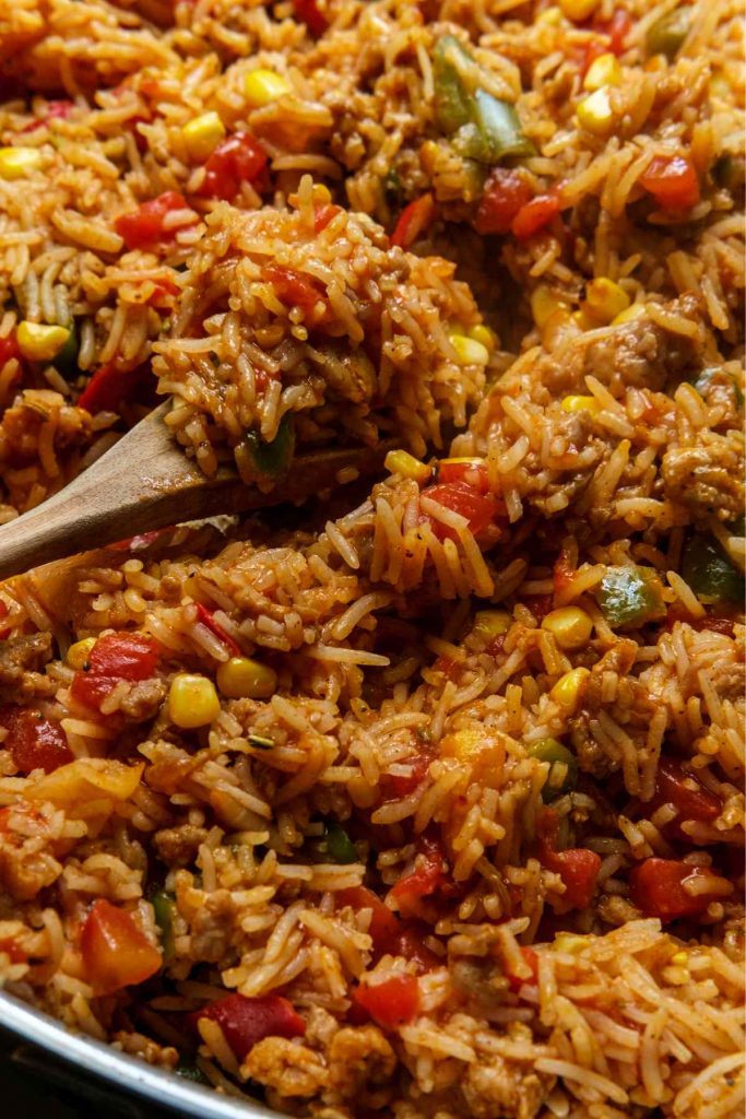 Spanish Rice with Ground Beef