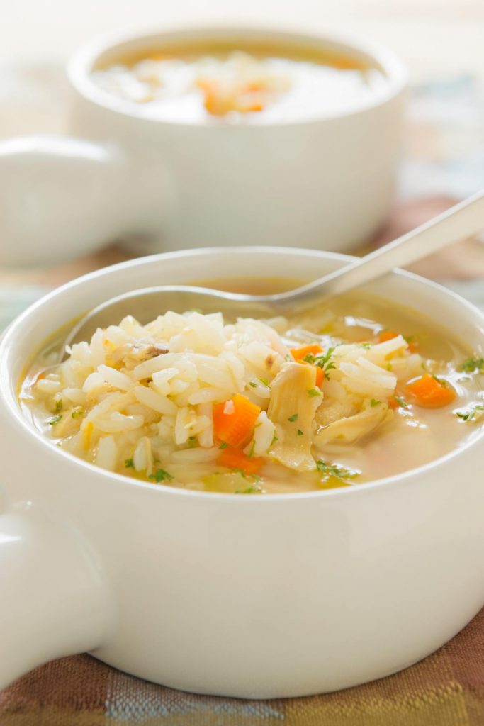 TURKEY AND RICE SOUP