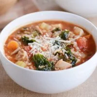 CHICKEN AND BROWN RICE SOUP