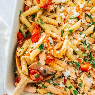 Baked Salmon Pasta