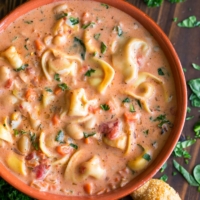 CREAMY TUSCAN TORTELLINI SOUP