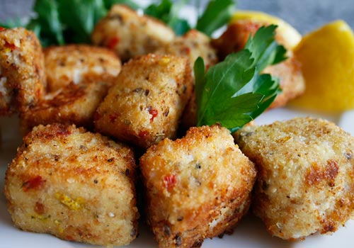 CRISPY SWORDFISH NUGGETS