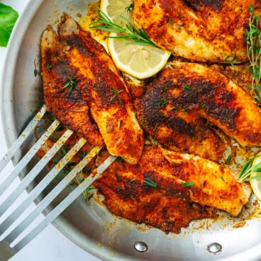 Easy Blackened Tilapia