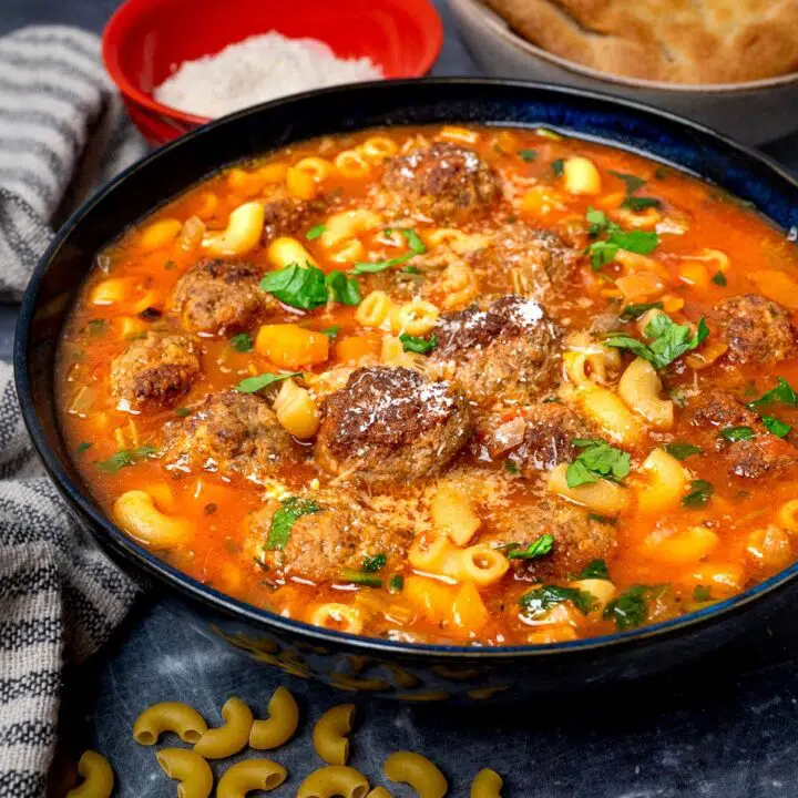 Easy Italian Meatball Soup