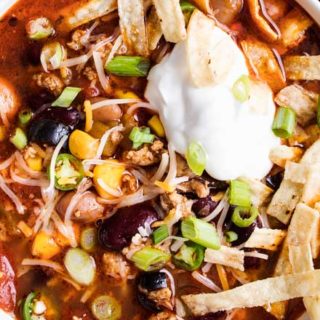 Hearty Crockpot Taco Soup