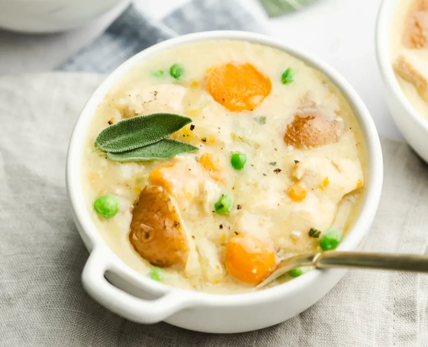 Healthy Instant Pot Chicken Pot Pie Soup