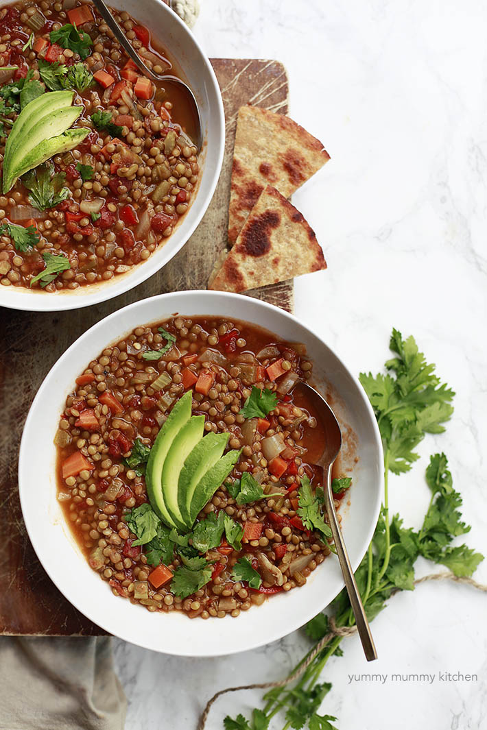 MEXICAN LENTIL SOUP