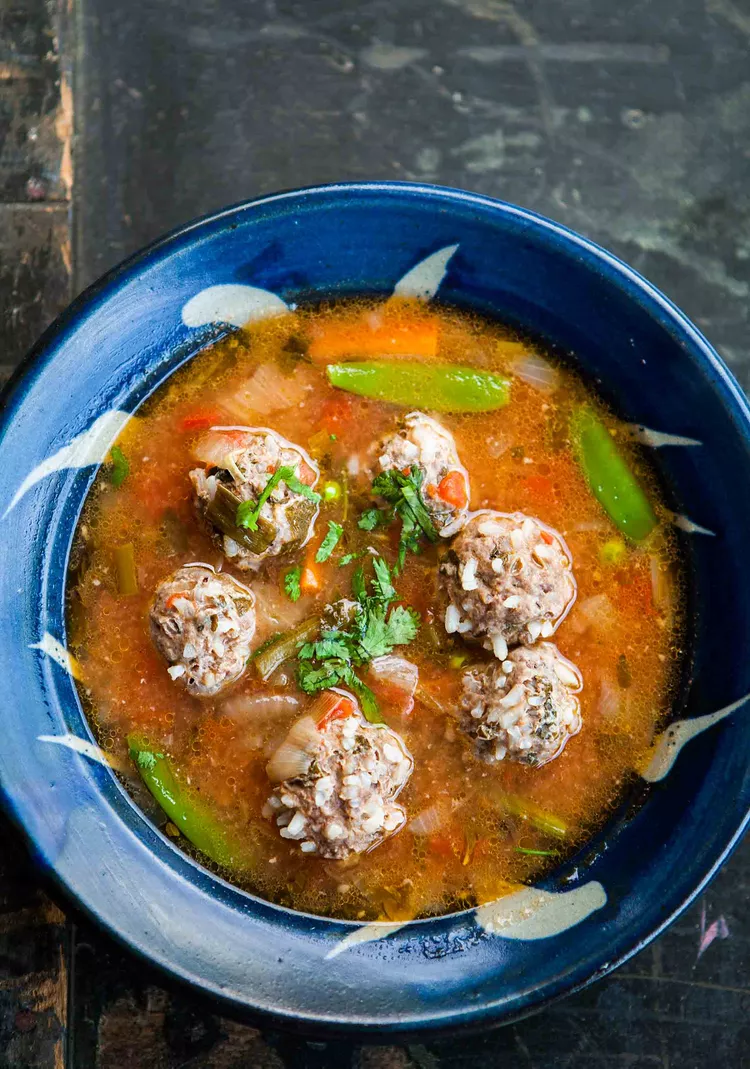 Mexican Meatball Soup