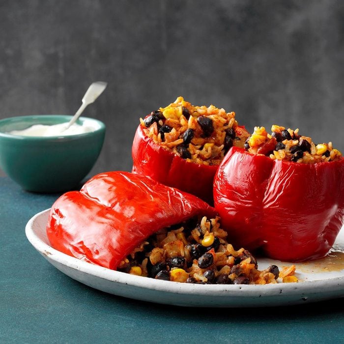 Slow-Cooked Stuffed Peppers