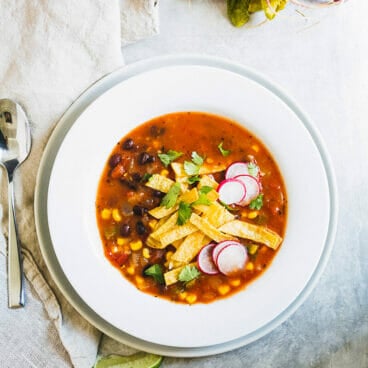 Vegetarian Tortilla Soup
