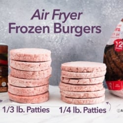Air Fryer Frozen Beef Burgers