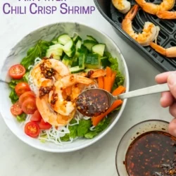 Chili Crisp Air Fryer Shrimp